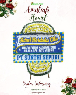 Papan Bunga Duka di Karang Maritim